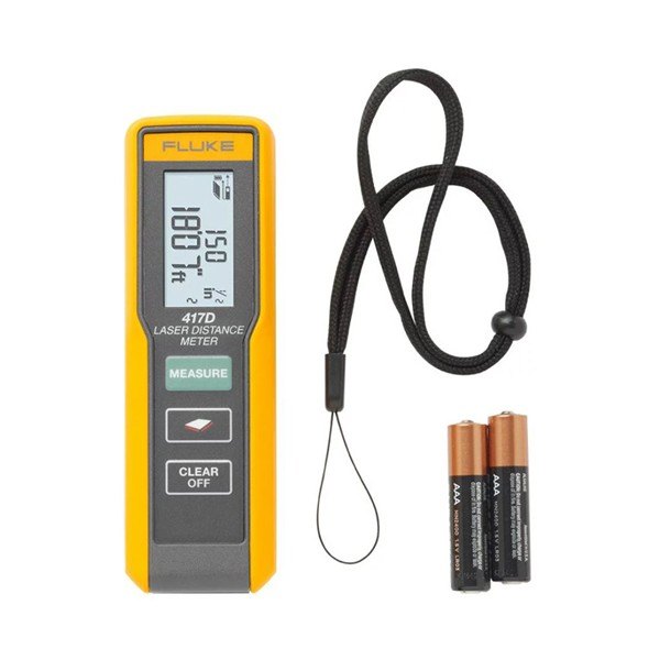 Fluke 417D - 본체와 스트랩, 건전지 구성품 모습