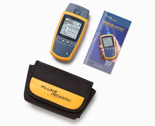 FLUKE NETWORKS MS2-100 / MS2-KIT / MS-POE / MS-POE-KIT - 검사기 본체와 소프트 케이스, 설명서 구성품