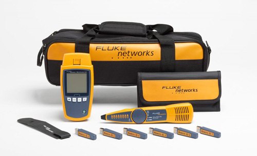 FLUKE NETWORKS MS2-100 / MS2-KIT / MS-POE / MS-POE-KIT - 검사기 본체와 톤 프로브, 어댑터, 가방 키트 구성품