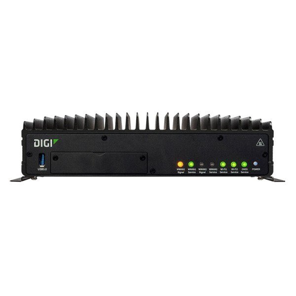 DIGI TX64 - 전면의 USB 포트와 상태 표시 LED