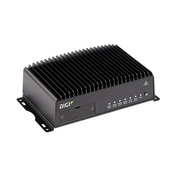 DIGI WR54 - 전면 로고와 표시 LED가 보이는 블랙 라우터 외형
