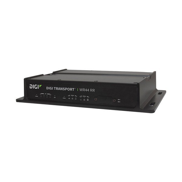 DIGI WR44 RR - 블랙 케이스 올인원 셀룰러 라우터 외형