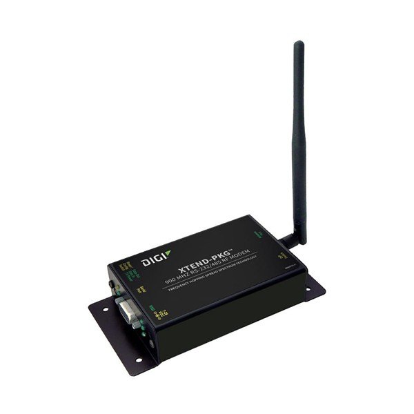 DIGI XTend 900MHz RF Modems - 안테나를 연결한 소형 무선 모뎀 외형