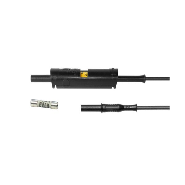 ELECTRO-PJP 5705-2312 - 퓨즈 홀더와 퓨즈, 스트레이트 플러그 검정 리드