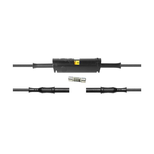 ELECTRO-PJP 5702-2312 - 퓨즈 홀더를 사이에 둔 분리형 검정 리드