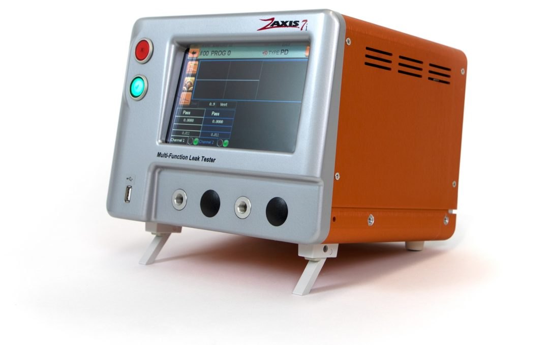 Zaxis 7i - 터치스크린이 달린 오렌지색 리크 테스터 본체