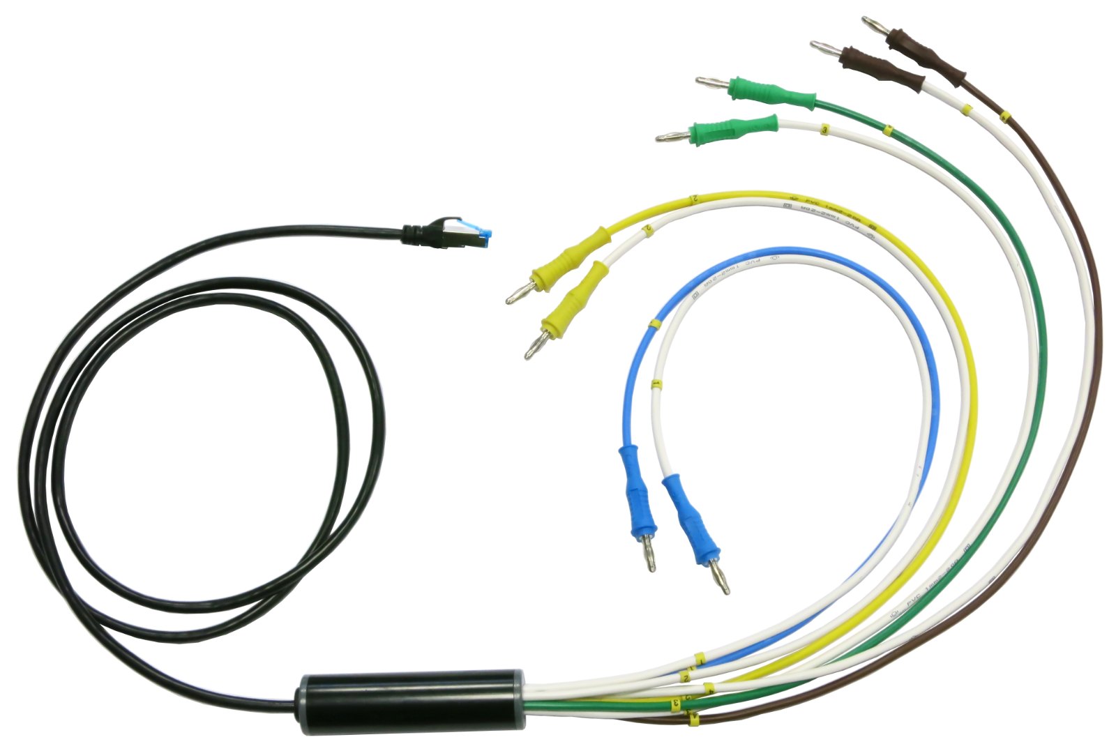 ELECTRO-PJP RJ45/8 - RJ45 커넥터에서 갈라진 여덟 가닥 바나나 플러그 케이블