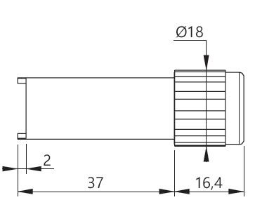 ELECTRO-PJP 3299.0 - 바나나 소켓용 너트 렌치의 치수도