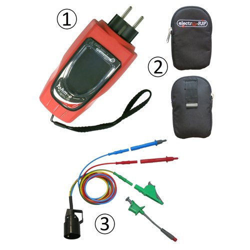 ELECTRO-PJP Kit Tohm-e - 빨간색 본체와 보관 파우치, 테스트 리드 키트 구성