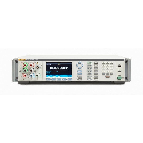 FLUKE CALIBRATION 8558A - 표시창과 입력 단자가 있는 멀티미터 전면부