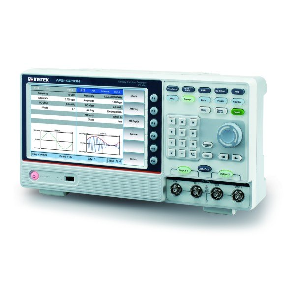 GWINSTEK AFG-4000 - 컬러 화면과 키패드, 채널 출력 단자가 있는 함수발생기
