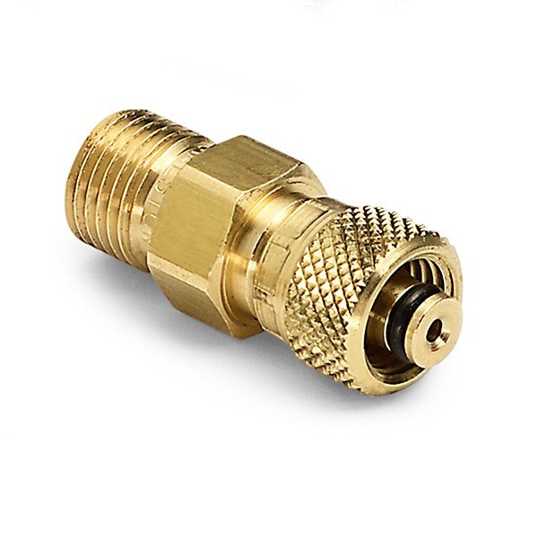 RALSTON INSTRUMENTS QTHA-2TB0 - 널링 처리된 퀵 테스트 커넥터가 달린 황동 어댑터