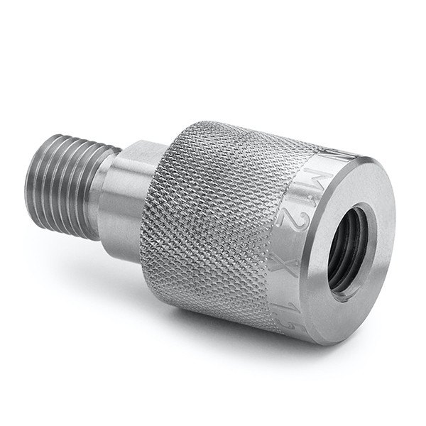 RALSTON INSTRUMENTS QTHA-MFS0-1215-QD - 널링 슬리브가 있는 스테인리스 퀵 커넥터 어댑터