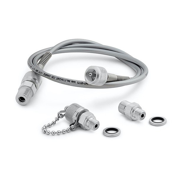 RALSTON INSTRUMENTS QTHA-KIT34-SS - 호스와 체인 캡, 스테인리스 어댑터 구성품