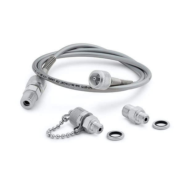 RALSTON INSTRUMENTS XTHA-KIT2-1m - 호스와 체인 캡, 스테인리스 어댑터 구성품