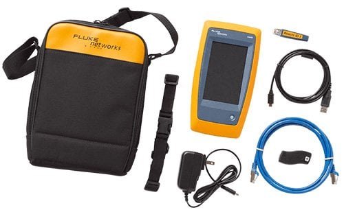 FLUKE NETWORKS LIQ-100/LIQ-KIT/LIQ-100-IE/LIQ-KIT-IE - 테스터 본체와 휴대용 가방, 케이블 등 구성품