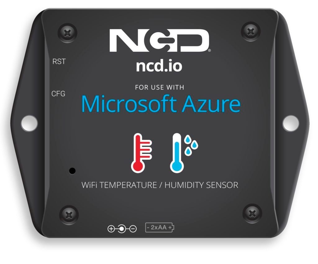 NCD PR58-1_Azure - NCD 로고가 새겨진 무선 센서 본체 전면부