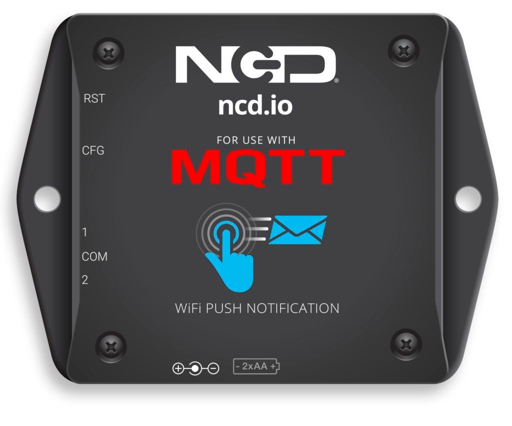 NCD PR58-2_MQTT - NCD 로고가 새겨진 무선 센서 본체 전면부