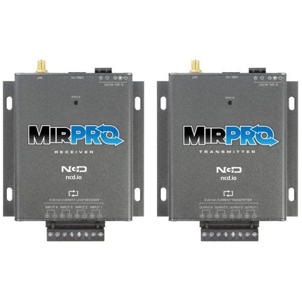NCD MP44-20_Set - 송신기와 수신기 상면의 단자대와 라벨