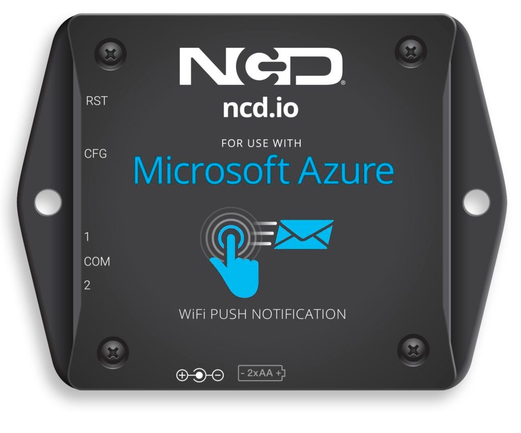 NCD PR58-2_Azure - NCD 로고가 새겨진 무선 센서 본체 전면부
