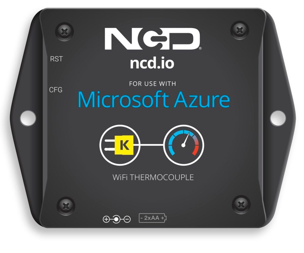 NCD PR58-4_Azure - NCD 로고가 새겨진 무선 센서 본체 전면부