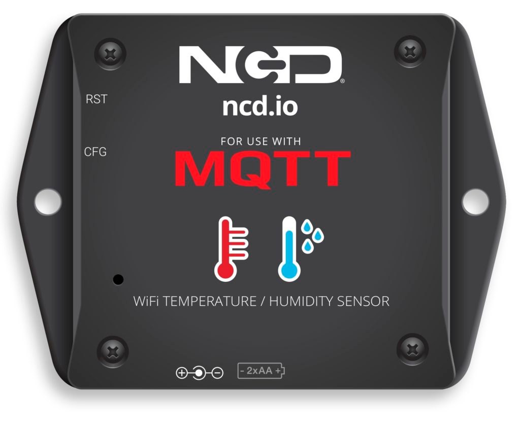 NCD PR58-1_MQTT - NCD 로고가 새겨진 무선 센서 본체 전면부