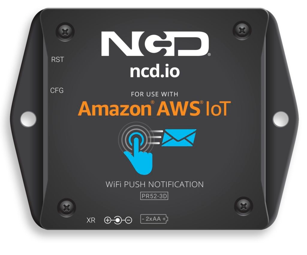 NCD PR58-2_AWS - NCD 로고가 새겨진 무선 센서 본체 전면부