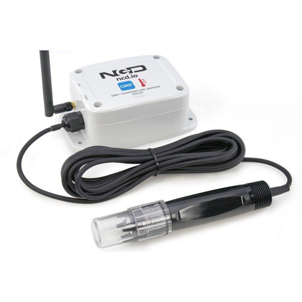 NCD PR55-47ORP - 안테나와 ORP 프로브가 연결된 무선 센서 본체
