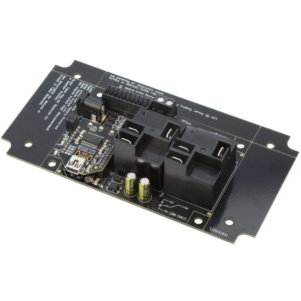 NCD PR60-6_R220PL - USB 모듈이 장착된 2채널 고전력 릴레이 기판