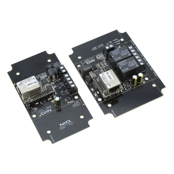 NCD MirCR2x_MCNET_KIT - 이더넷 포트가 있는 2채널 릴레이 컨트롤러 기판 한 쌍