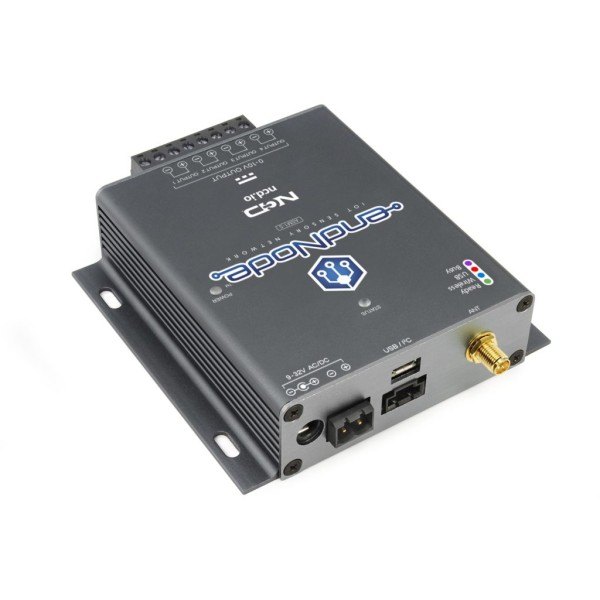 NCD ASM1-5 - USB 포트와 전원 커넥터가 있는 엔드 노드 측면부