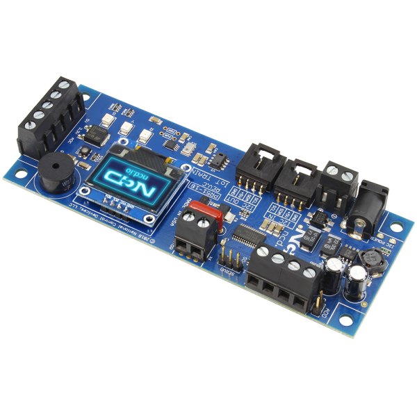 NCD PR51-18 - OLED 화면과 I2C 커넥터가 보이는 교육용 보드 모습