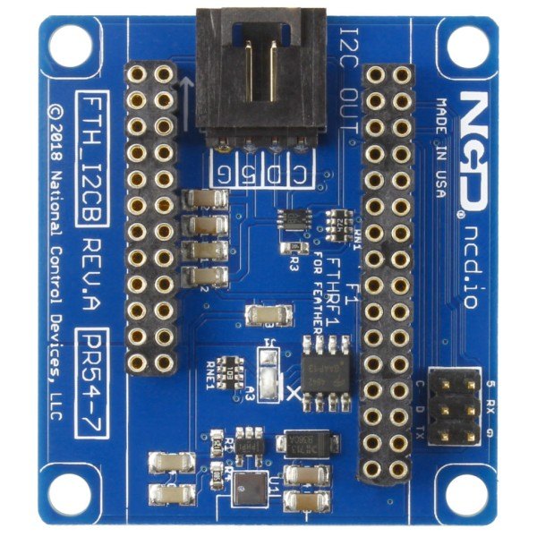 NCD PR54-7 - 실드 기판 윗면의 I2C 커넥터와 핀 소켓 배열