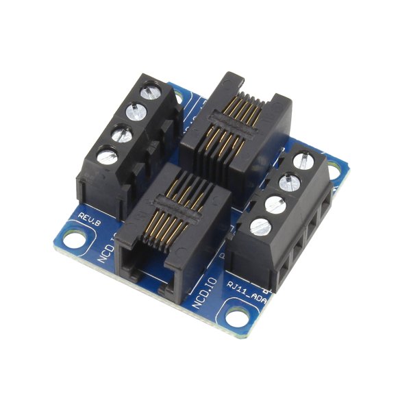 NCD PR49-17 - RJ11 포트와 스크류 단자대가 있는 정션 기판 모습