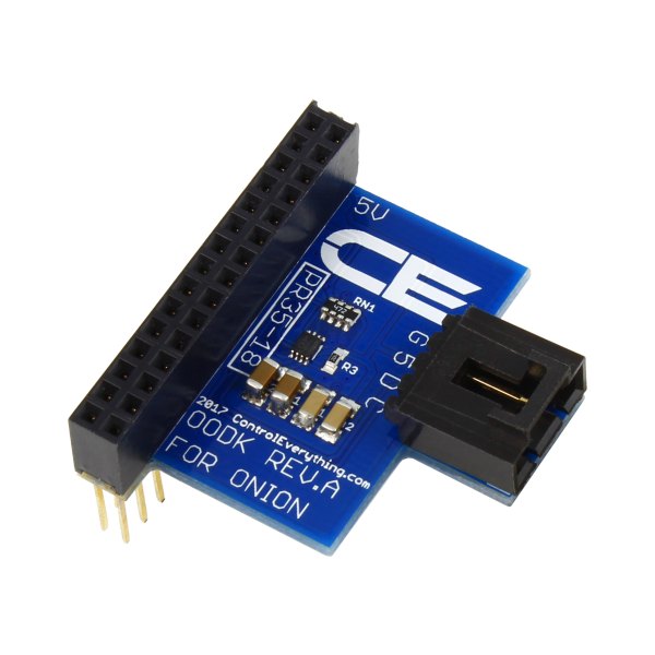 NCD PR35-18 - 핀 소켓과 I2C 커넥터가 있는 Omega용 실드 기판