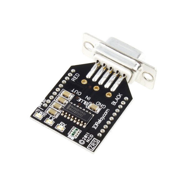 NCD MAX3232 ZRS가있는 RS-232 직렬 통신 모듈 - D-SUB 커넥터가 연결된 RS-232 통신 모듈 모습