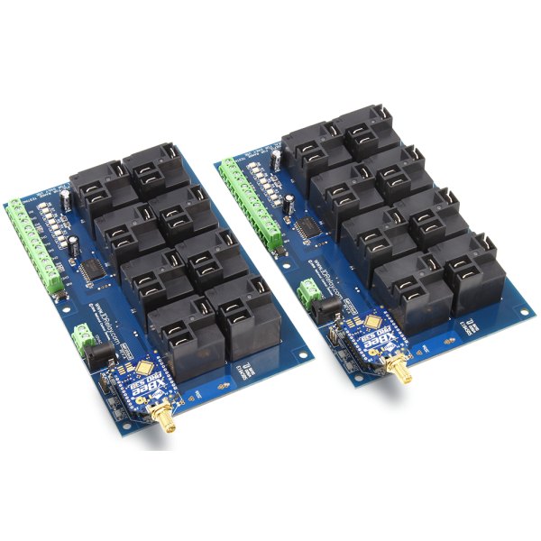 NCD MirXR8x0_KIT - 대형 릴레이 8개가 장착된 고전력 릴레이 보드 2개