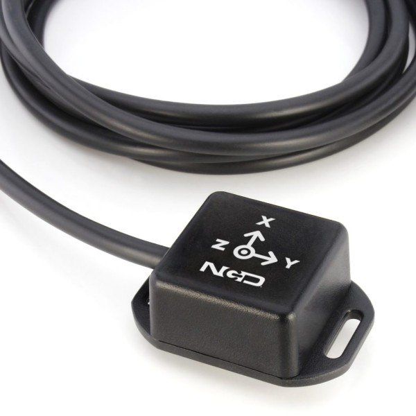 NCD PR52-33N - X, Y, Z 축 표시가 있는 진동 센서 헤드 확대