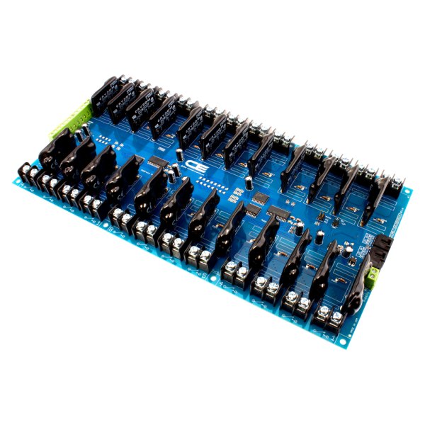 NCD 24 채널 솔리드 스테이트 릴레이 컨트롤러 + I2C 인터페이스가있는 GPIO 8 개 - 솔리드 스테이트 릴레이 24개가 장착된 컨트롤러 보드
