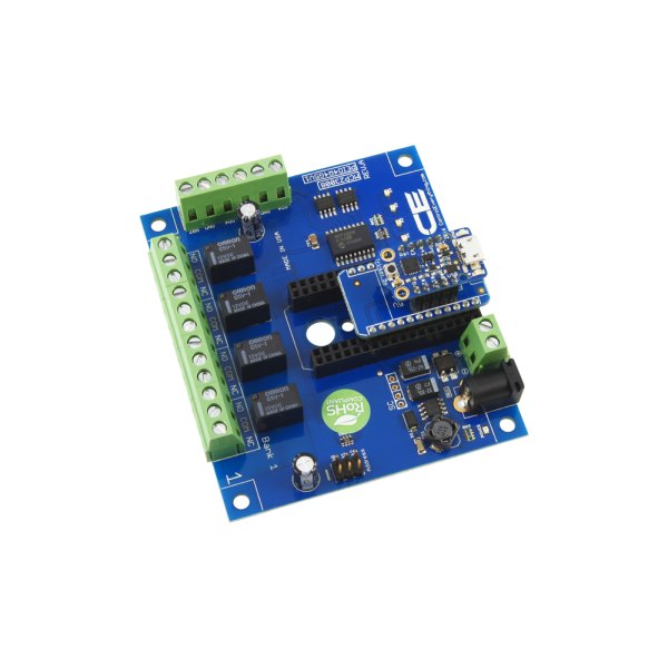 NCD 4 채널 1Amp SPDT 신호 릴레이 실드 + 4 GPIO (IoT 인터페이스 포함) - 모듈 소켓과 단자대가 있는 4채널 신호 릴레이 보드