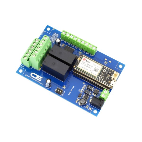 NCD 2 채널 DPDT 신호 릴레이 실드 + 6 개의 GPIO (IoT 인터페이스 포함) - 릴레이 두 개와 무선 모듈이 실장된 2채널 보드