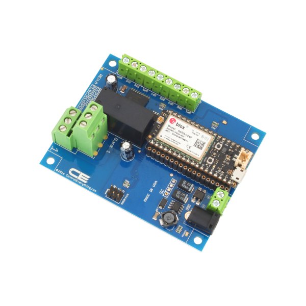 NCD 1 채널 DPDT 신호 릴레이 실드 + 7 GPIO (IoT 인터페이스 포함) - 무선 모듈과 녹색 단자대가 실장된 1채널 릴레이 보드