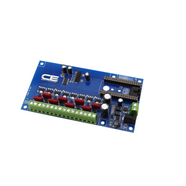 NCD PCA9685 IoT 인터페이스가있는 8 채널 8W 12V FET 드라이버 비례 밸브 컨트롤러 - 모듈 소켓과 녹색 단자대가 있는 FET 드라이버 보드