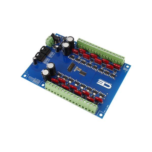 NCD PR20-10 - 붉은 FET 소자와 녹색 단자대가 있는 드라이버 보드