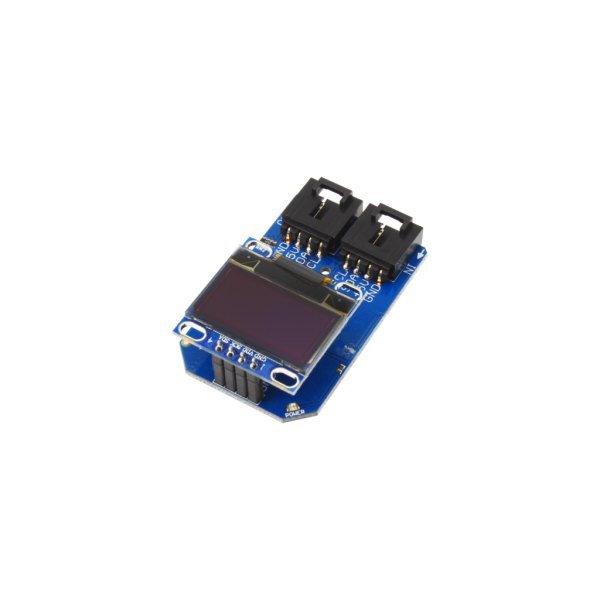 NCD PR13-21_WHITE - OLED 디스플레이가 결합된 파란 기판 상단면
