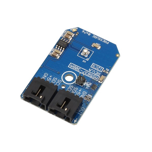 NCD PR6-46 - 기판 뒷면의 커넥터와 압력 센서 칩이 보이는 모습