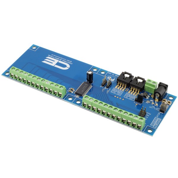 NCD MCP23017 I2C 인터페이스가있는 16 채널 GPIO 디지털 입력 출력 - 양쪽에 녹색 단자대가 달린 16채널 입출력 보드