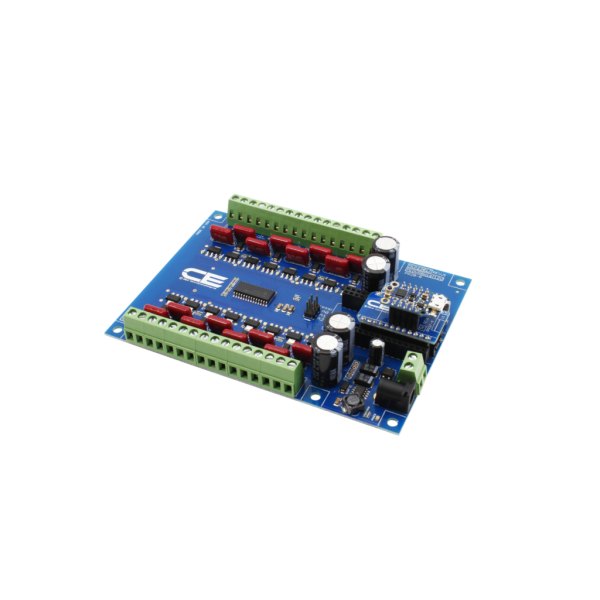 NCD MCP23017 IoT 인터페이스가있는 16 채널 8W 12V FET 솔레노이드 드라이버 밸브 컨트롤러 - 붉은 FET 소자와 단자대가 실장된 드라이버 보드