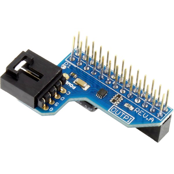 NCD PR1-23 - 핀 헤더와 I2C 커넥터가 달린 파란 쉴드 보드
