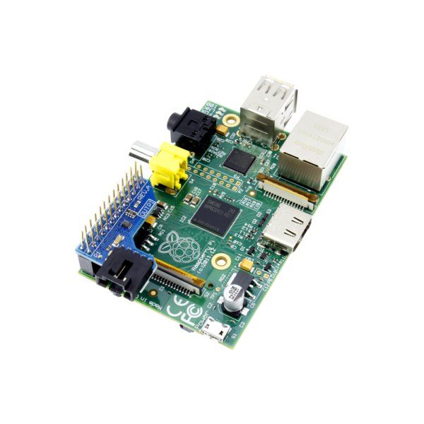 NCD PR1-23 - 라즈베리 파이에 I2C 쉴드를 장착한 모습